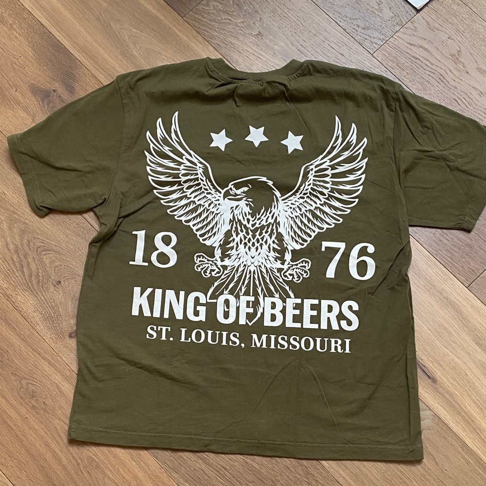 PacSun Budweiser Olive Green Tee- worn once